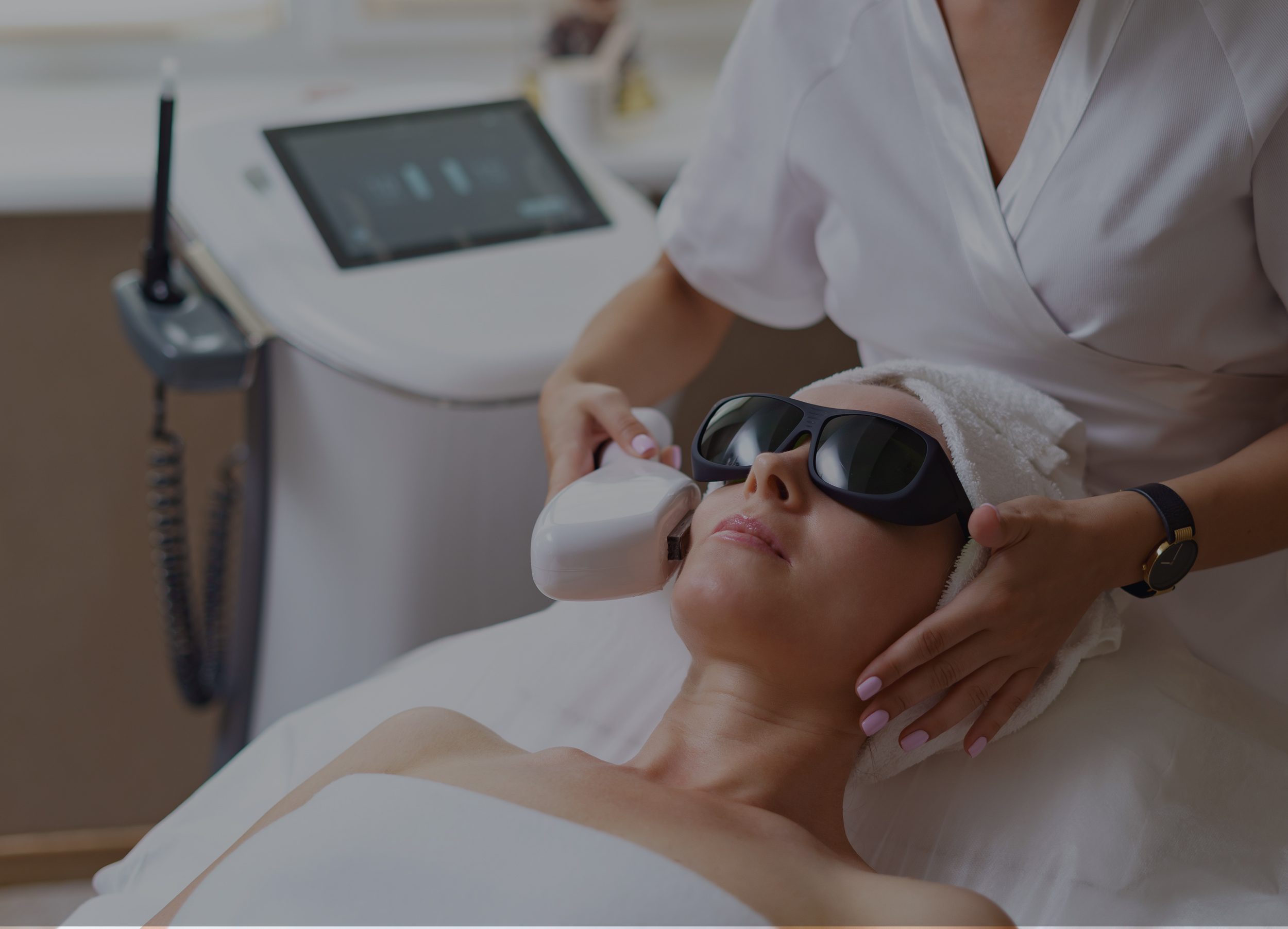 Facial treatment at Beautiful World